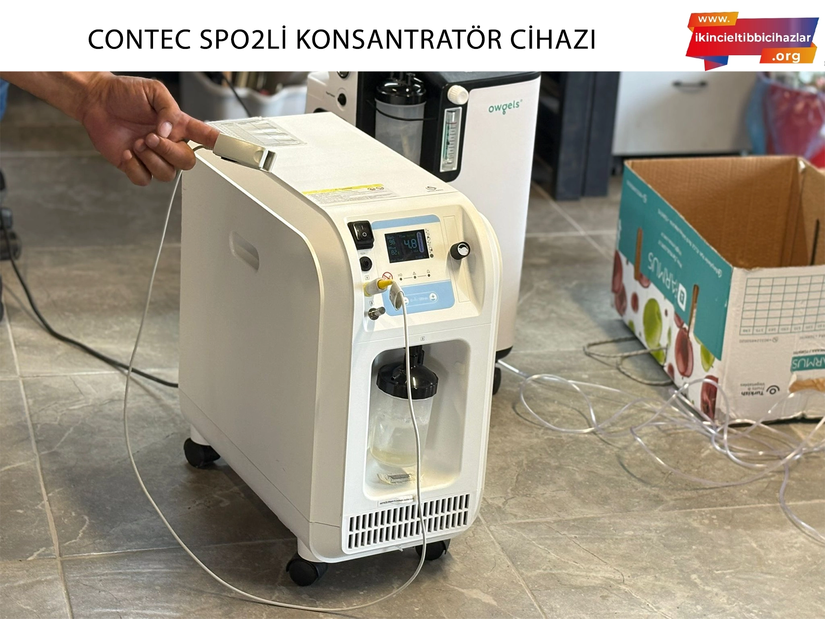 2.El Contec 10L Spo2li Konsantratör Cihazı
