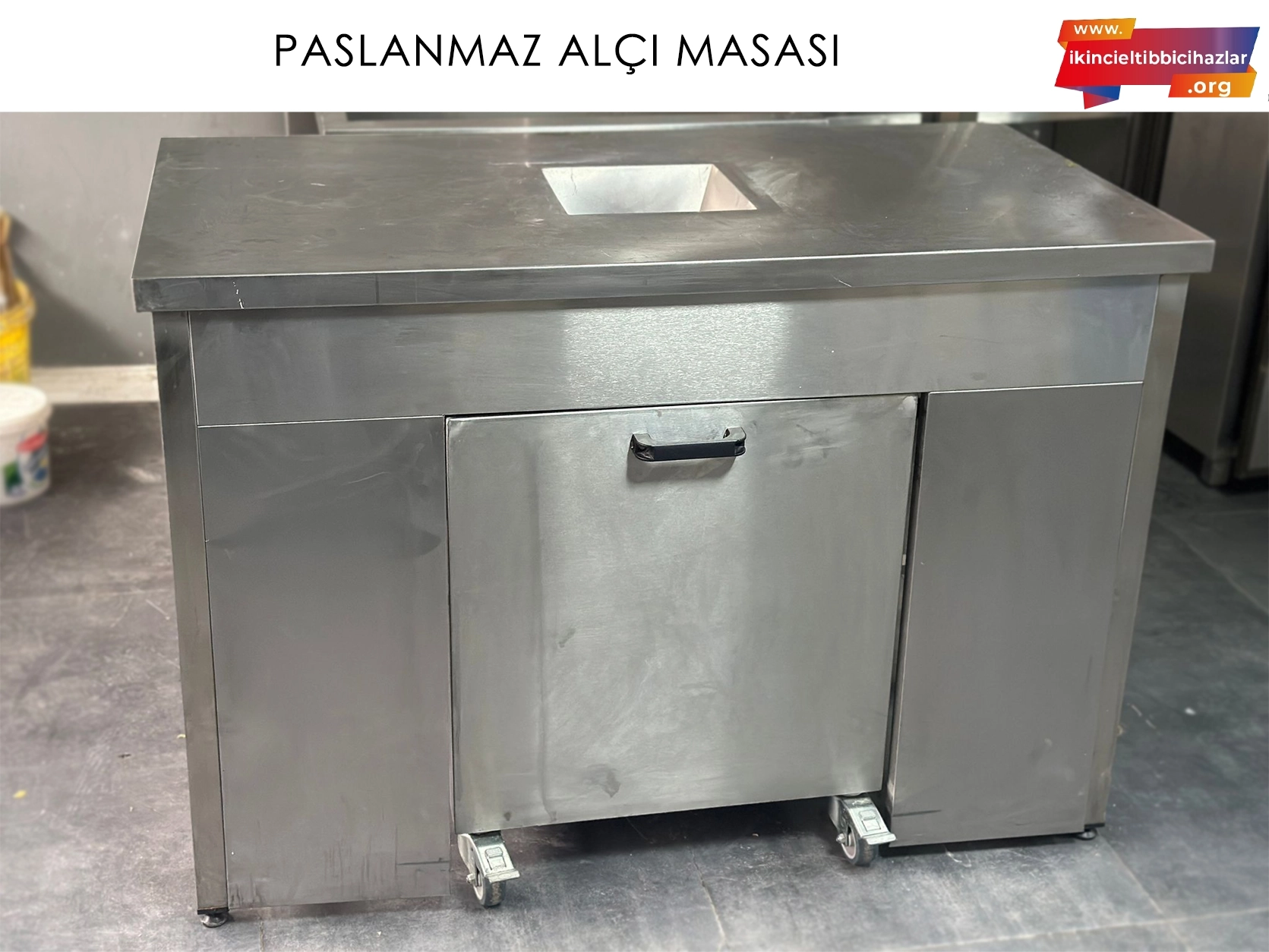 2.El Paslanmaz Alçı Masası